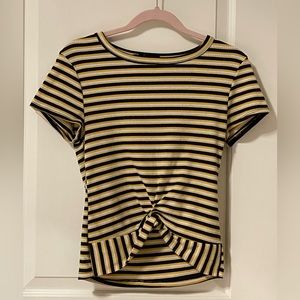 Girl’s Tee-shirt (Size: Large ; Color: Black, Yellow, & White)